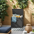 Outdoor Storage Box 35 Gallon Patio Deck Box with Handles, Patio Storage Deck Boxes Garden Resin Deck Storage Container Lockable Storage Box #Summervibes