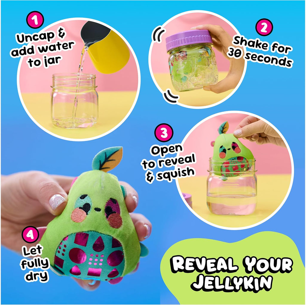 Zenvix™ Magic Jelly Surprise Plush Jar – Water Reveal Mystery Plush Toy, Squishy Sensory Collectible, Kawaii Gift for Kids & Collectors