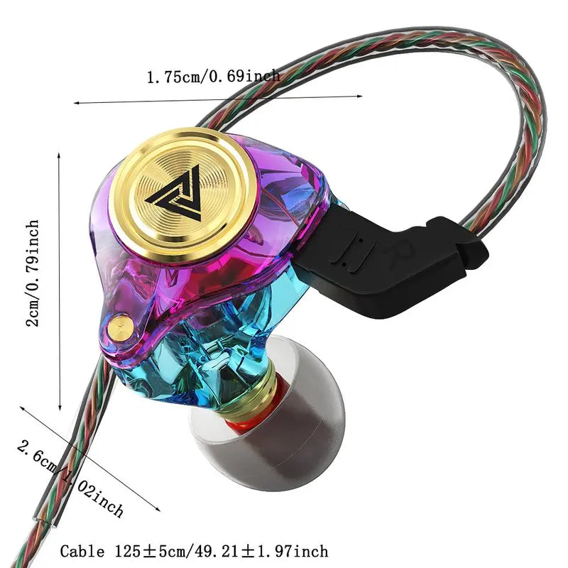 Portable Wired In-Ear Earphones with Mic – Noise Cancelling HiFi Gaming & Sport Earbuds