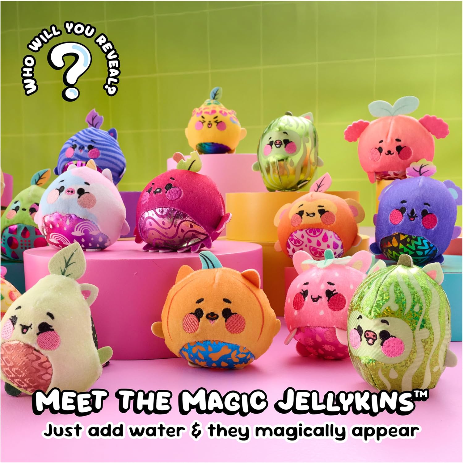 Zenvix™ Magic Jelly Surprise Plush Jar – Water Reveal Mystery Plush Toy, Squishy Sensory Collectible, Kawaii Gift for Kids & Collectors
