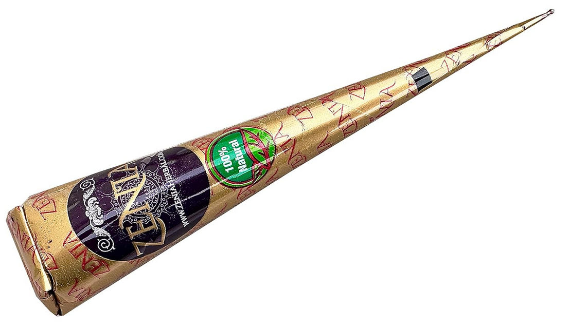 Zenia (Pack of 3) 100% Natural Henna Hair Color Paste Hair Dye Cones Dark Reddish-Brown Color 25g Each Cone