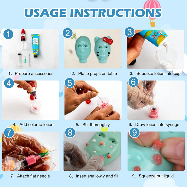 Pimple Popping Squishy Stress Relief Squeeze Fidget Toy Reusable Silicone Pimple Popper Set Soft Sensory Squishy with Refill Kit Satisfying Burst Play for Anxiety Relief Desk Fun (Alien)